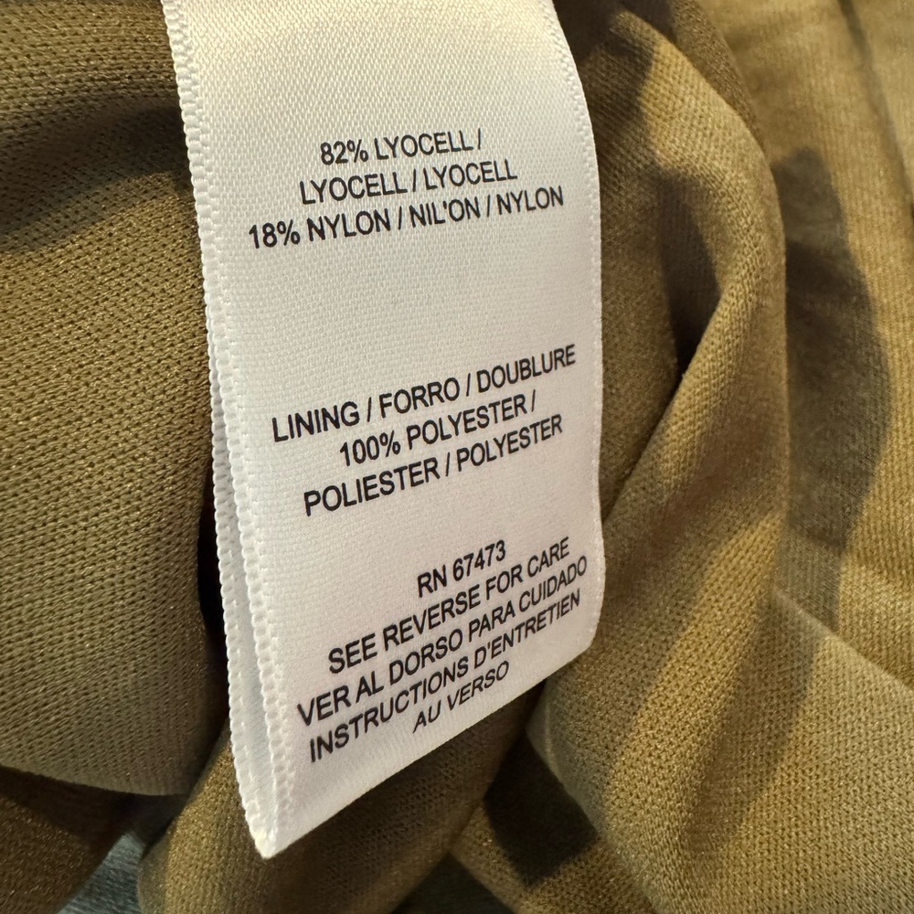 Zarr Collection Olive Green Maxi Women’s Dress Button Front Puff Sleeves Size 6 - Picture 7 of 7